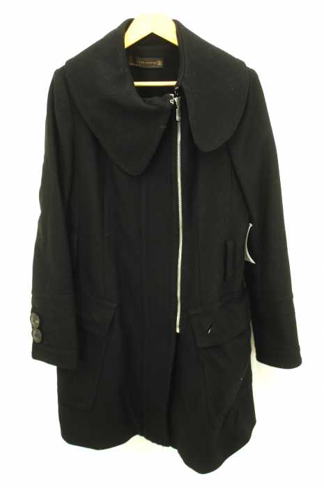 ZARA WOMAN （ザラ ウーマン） メルトンウールベルト付きジッパーコート レディース アウター