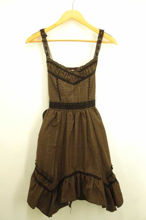 axes femme（アクシーズファム） レース使いジャンパースカート レディース ワンピース