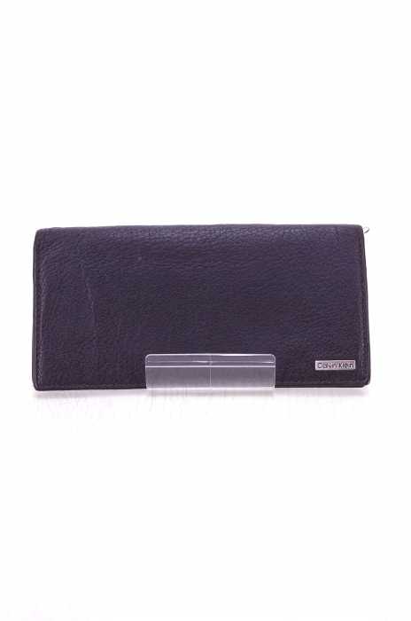 CALVIN KLEIN （カルバンクライン） 2つ折り レザー長財布 メンズ 財布・ケース