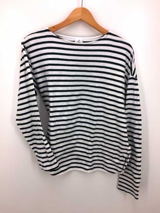 6（ROKU） BEAUTY＆YOUTH UNITED ARROWS（ロクビューティーアンドユースユナイテッドアローズ） BORDER ASYMMETRY PULLOVER アシンメトリーボーダープルオーバートップス レディース トップス