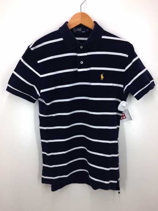 Polo by RALPH LAUREN（ポロバイラルフローレン） MADE IN CHINA ボーダー柄刺繍ポロシャツ メンズ トップス