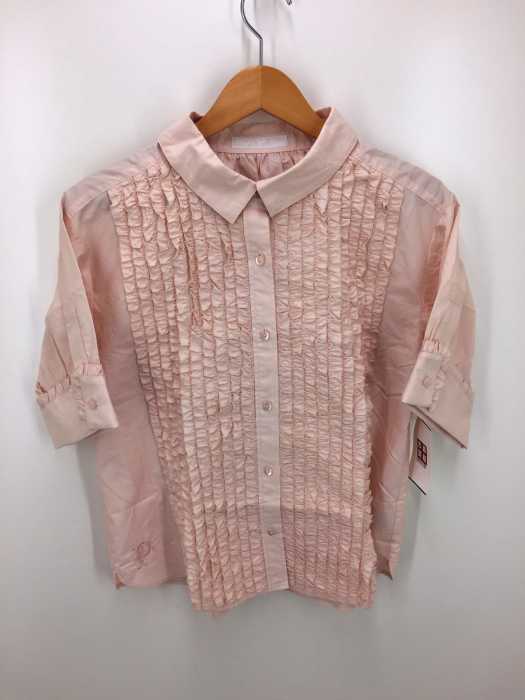PINK HOUSE（ピンクハウス） フリル加工ボタンシャツ レディース トップス