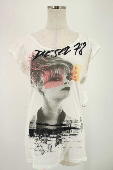 DIESEL （ディーゼル） プリント入り レディース トップス
