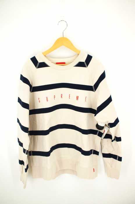 Supreme （シュプリーム） Striped crew neck sweat メンズ トップス