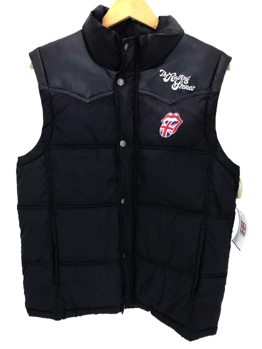 THE ROLLING STONES() ロゴ入りダウンベスト メンズ トップス