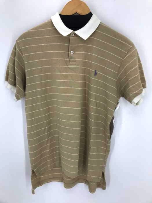 POLO RALPH LAUREN(ポロラルフローレン) ブランドロゴ刺繍入り ボーダー 半袖ポロシャツ レディース トップス