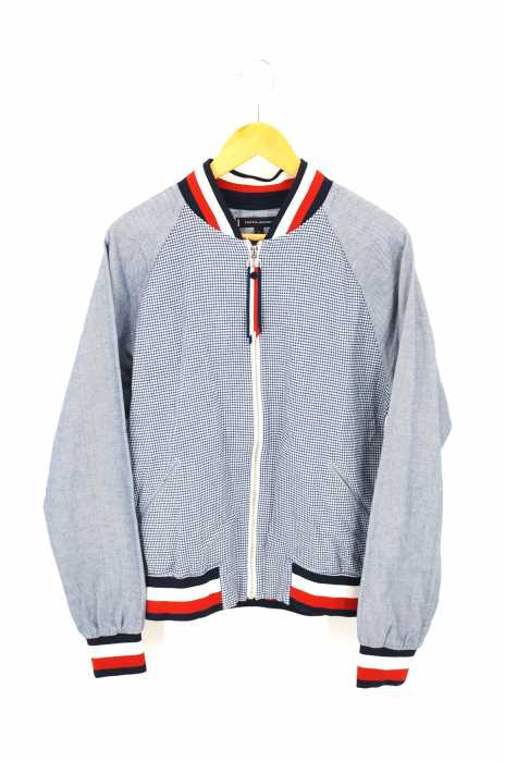 TOMMY HILFIGER (トミーヒルフィガー) 総柄 ジップアップブルゾン メンズ アウター