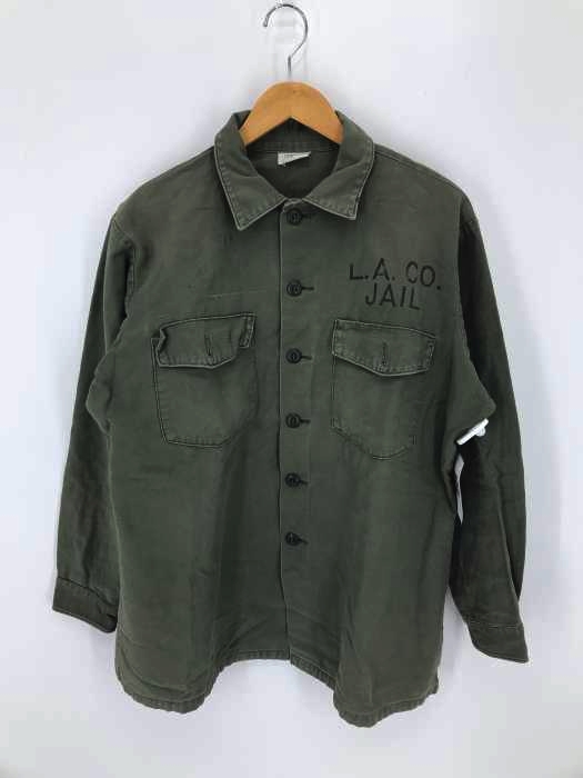 U.S.ARMY(ユーエスアーミー) コットンサテンユーティリティシャツ メンズ トップス