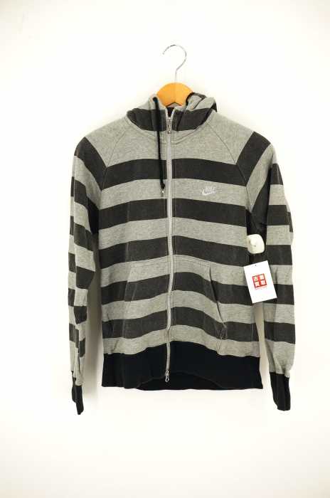 NIKE (ナイキ) ボーダージップアップパーカー レディース トップス