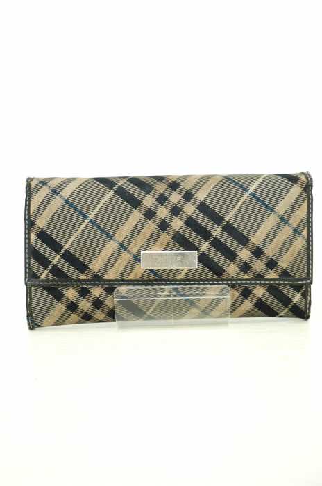Burberry bluelabel チェック柄 長財布 BURBERRY バーバリー ラウンドファスナー長財布 チェック柄