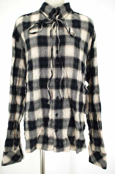 BEAUTY & YOUTH UNITED ARROWS （ビューティーアンドユースユナイテッドアローズ） チェック柄リボンデザインボタンダウンシャツ レディース トップス