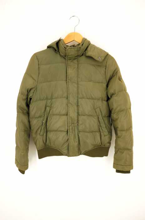 DIESEL (ディーゼル) ファー付き 中綿 フーデッドジャケット レディース アウター