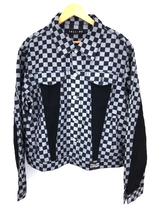FULL-BK（フルビーケー） BLOCK CHECK DENIM JACKET メンズ アウター