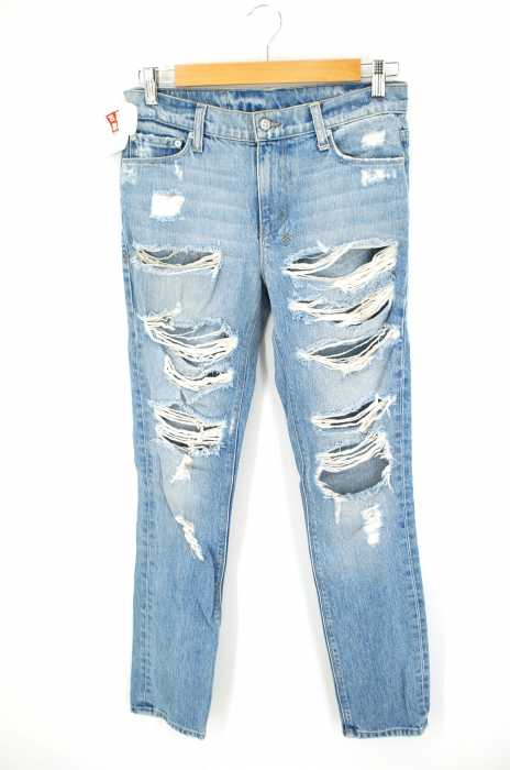 KSUBI （スビ） Slim Straight ダメージ加工 クラッシュ レディース パンツ