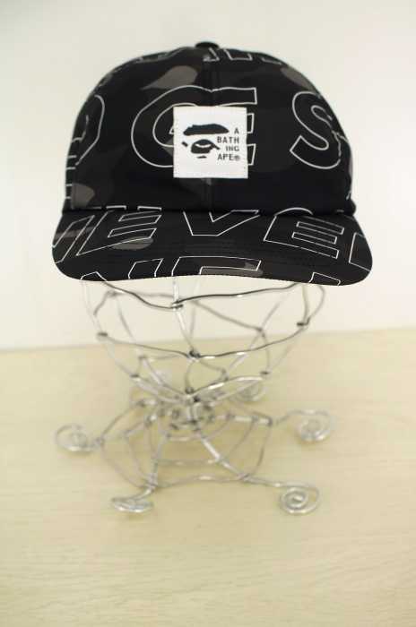 A BATHING APE （アベイシングエイプ） TEXT COLOR CAMO CAP キャンプキャップ ジェットキャップ メンズ 帽子