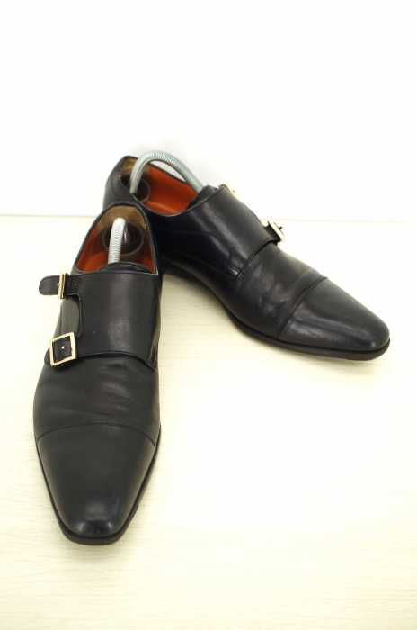 santoni（サントーニ） モンクストラップレザーシューズ メンズ シューズ