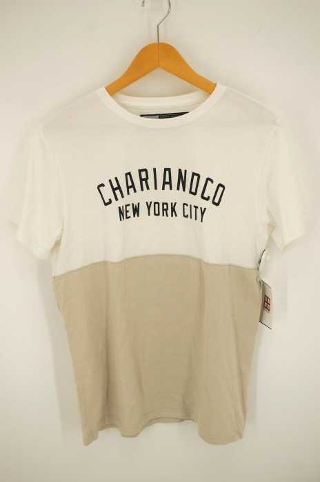CHARI&CO(チャリアンドコー) ロゴプリント バイカラー メンズ トップス