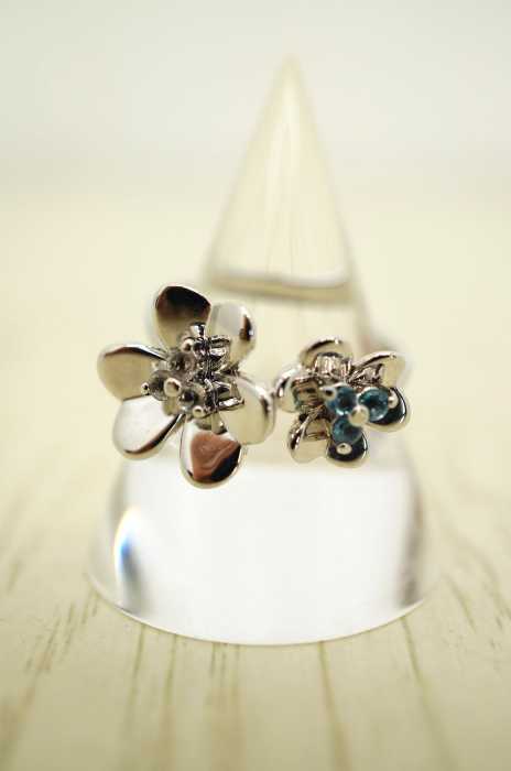 USED古着（ユーズドフルギ） 925刻印　花デザインリング レディース アクセサリー
