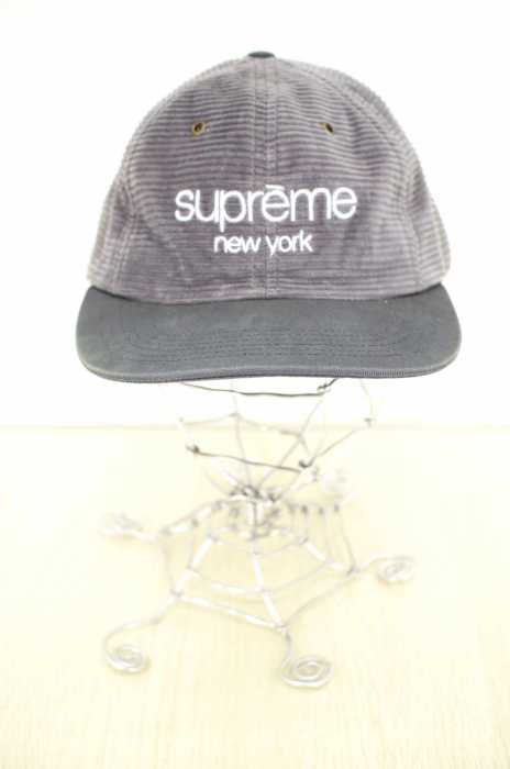 Supreme （シュプリーム） 15AW Cord Classic Logo 6Panel Cap メンズ 帽子