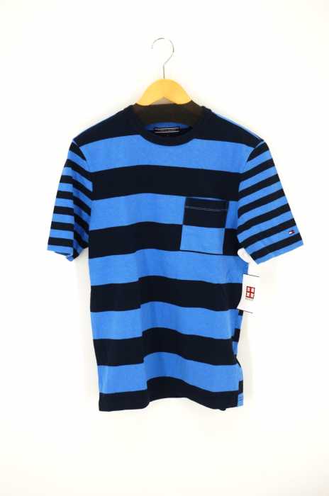 TOMMY HILFIGER （トミーヒルフィガー） リネン混 ボーダーショートスリーブカットソー メンズ トップス