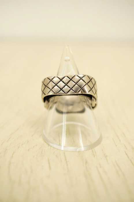 BOTTEGA VENETA（ボッテガヴェネタ） MADE IN ITALY Ag925  イントレチャート デザインリング メンズ アクセサリー
