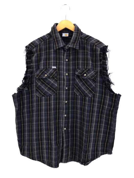 Carhartt（カーハート） カットオフ加工チェックシャツ メンズ トップス