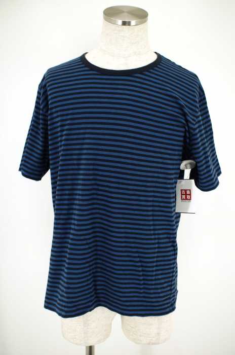 MUJI （無印良品） ボーダー柄クルーネックTシャツ メンズ トップス