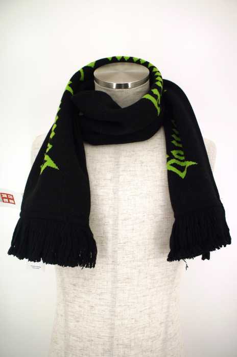 Gosha Rubchinskiy (ゴーシャ・ラブチンスキー) Football Scarf ・BLACK × GREEN メンズ ファッション雑貨