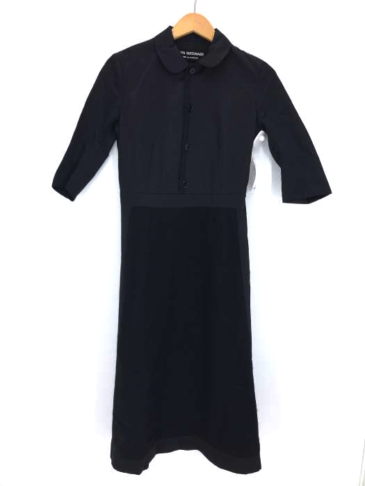 JUNYA WATANABE COMME des GARCONS（ジュンヤワタナベコムデギャルソン） AD1999 ウール切替スカート サテンシャツワンピース レディース ワンピース