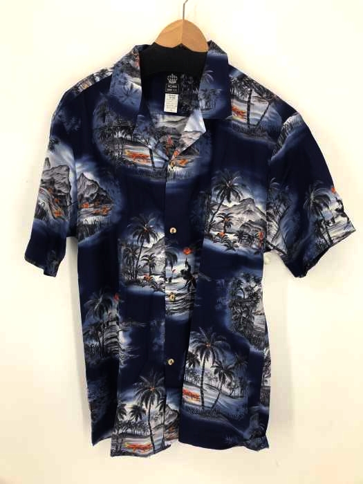 USED古着(ユーズドフルギ) MOANA SHIRT レーヨン混 総柄シャツ メンズ トップス
