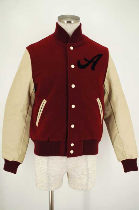 AWAKE×GOLDEN BEAR (アウェイク×ゴールデンベアー) 14AW ウールアームレザースタジャン メンズ アウター