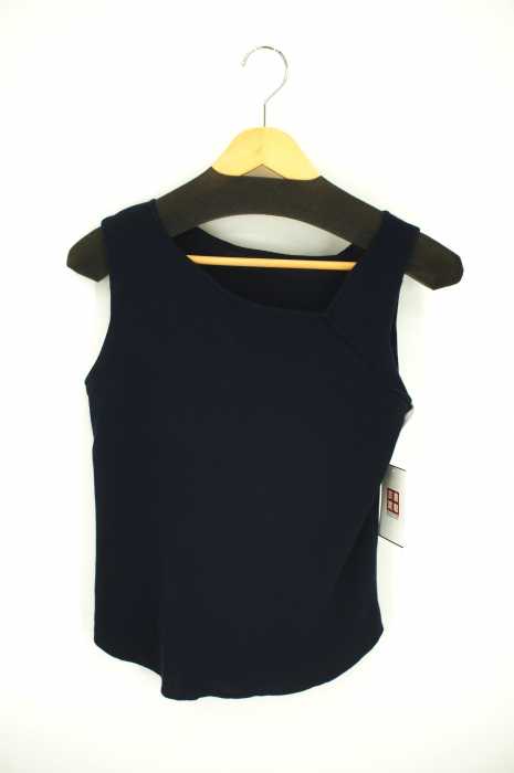 UNITED ARROWS green label relaxing（ユナイテッドアローズグリーンレーベルリラクシング） アシンメトリー ネック ノースリーブ ニット レディース トップス