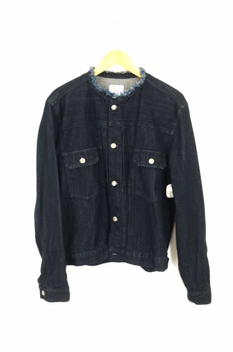 Ciaopanic （チャオパニック） IDG カットオフ加工 ノーカラーデニムジャケット メンズ アウター
