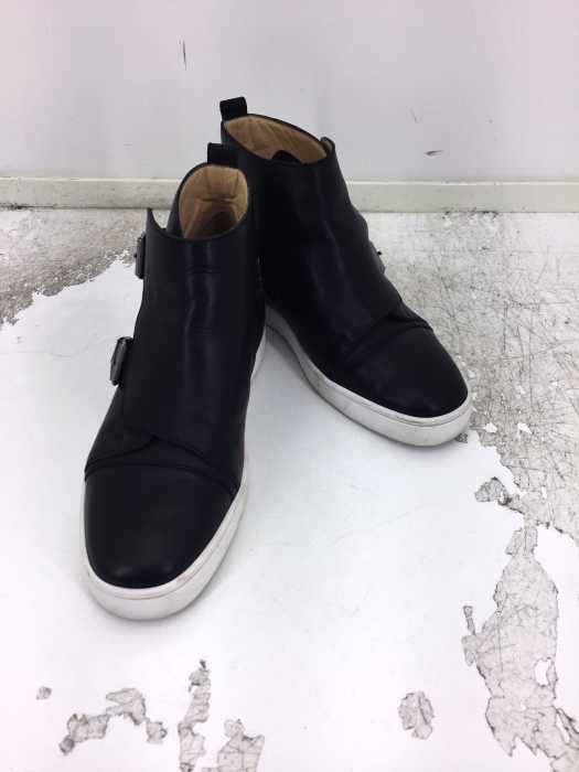 CHRISTIAN LOUBOUTIN（クリスチャンルブタン） モンクストラップ レザー ハイカットスニーカー メンズ シューズ