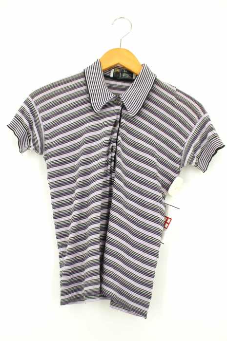 JOHN SMEDLEY(ジョンスメドレー) ボーダー柄 ポロシャツ レディース トップス