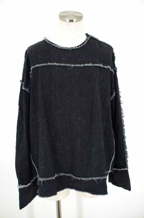 Jieda （ジエダ） DENIM FRAY PULL OVER メンズ トップス
