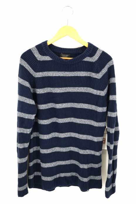 ZARA MAN （ザラマン） ボーダー柄 プルオーバーニット メンズ トップス