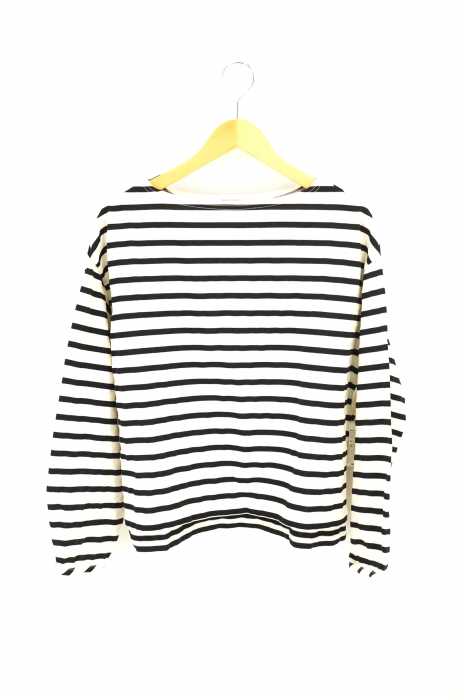 BEAUTY & YOUTH UNITED ARROWS (ビューティーアンドユースユナイテッドアローズ) ワイドボーダーパフスリーブボートネックカットソー バスクシャツ レディース トップス
