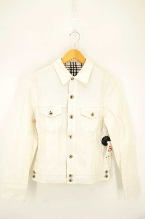 BURBERRY BLACK LABEL （バーバリーブラックレーベル） ホワイトデニムジャケット メンズ アウター