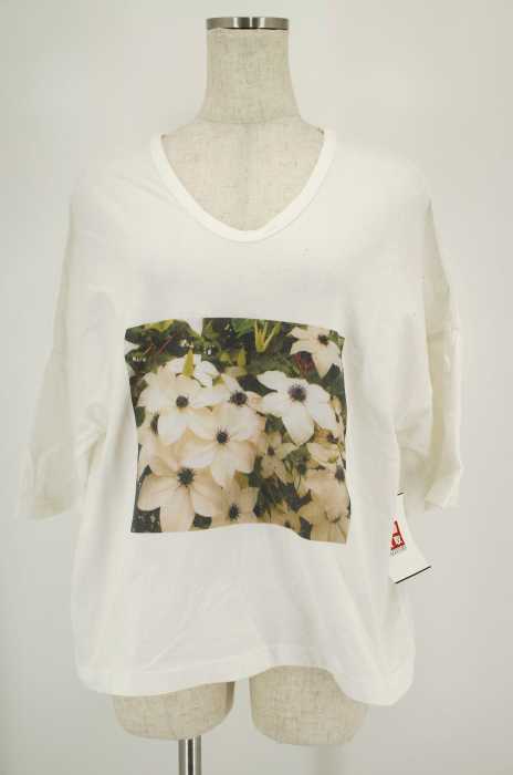 CLOUD of BIRDS() Vネックワイド半袖Tシャツ レディース トップス