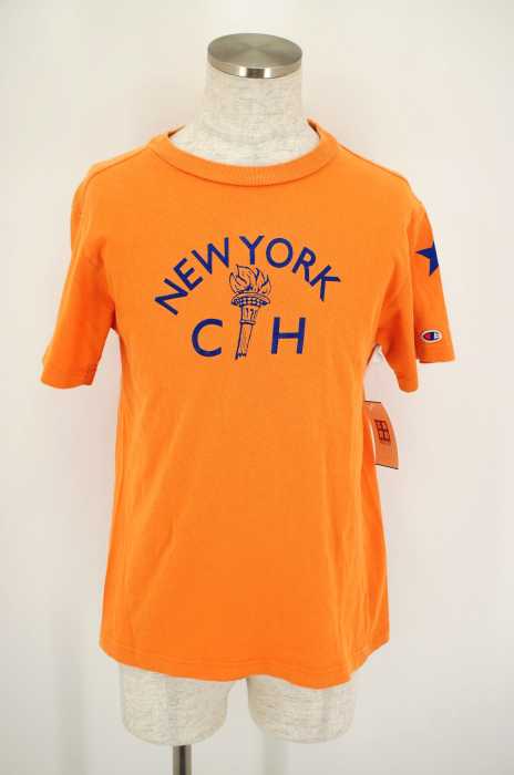 Champion （チャンピオン） プリント入り半袖Tシャツ メンズ トップス