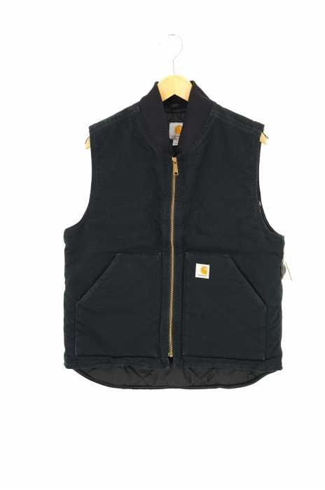【横タグ】【80s】 Carharttダックベスト 好サイズ希少星タグ80s カーハート ヴィンテージボア付きダック
