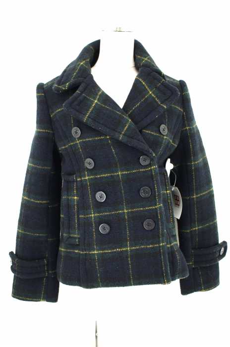 LOWRYS FARM (ローリーズファーム) チェック柄ショートPコート レディース アウター