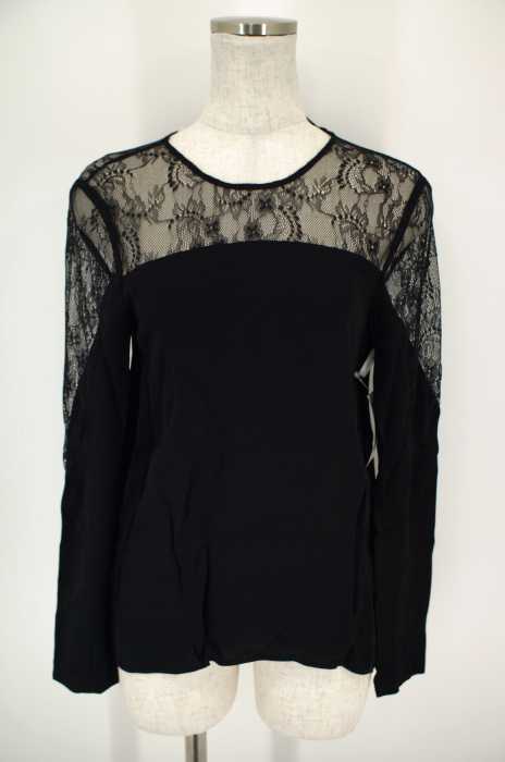 ZARA WOMAN （ザラ ウーマン） レース切替ロングスリーブトップス レディース トップス