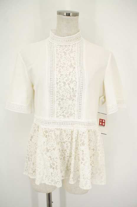 ZARA WOMAN （ザラ ウーマン） レース切替 レディース トップス