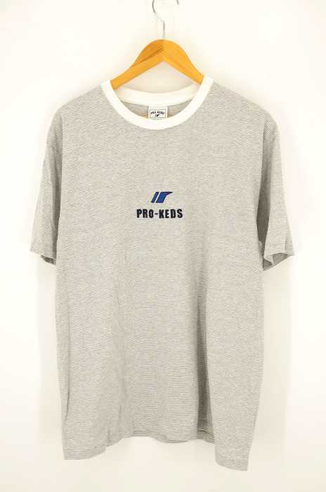 PRO-Keds（プロケッズ） オールドUSA製ロゴ刺繍トリムTシャツ メンズ トップス