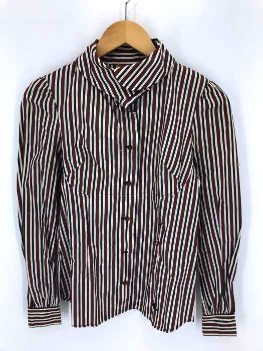 Vivienne Westwood RED LABEL（ヴィヴィアンウエストウッドレッドレーベル） ストライプ柄長袖ロングスリーブシャツ レディース トップス