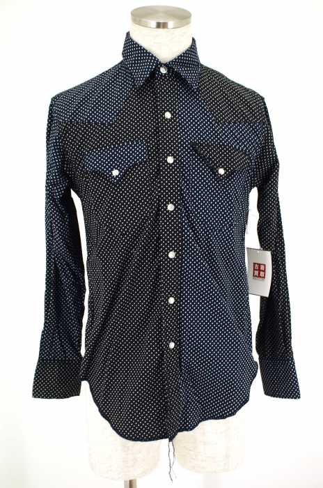 Engineered Garments （エンジニアードガーメンツ） ドット柄切替ウェスタンシャツ メンズ トップス