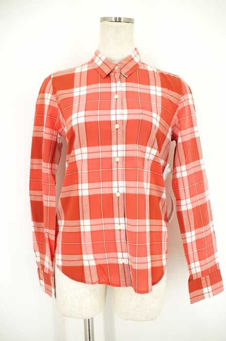 Gap (ギャップ) チェック柄ボタンシャツ レディース トップス