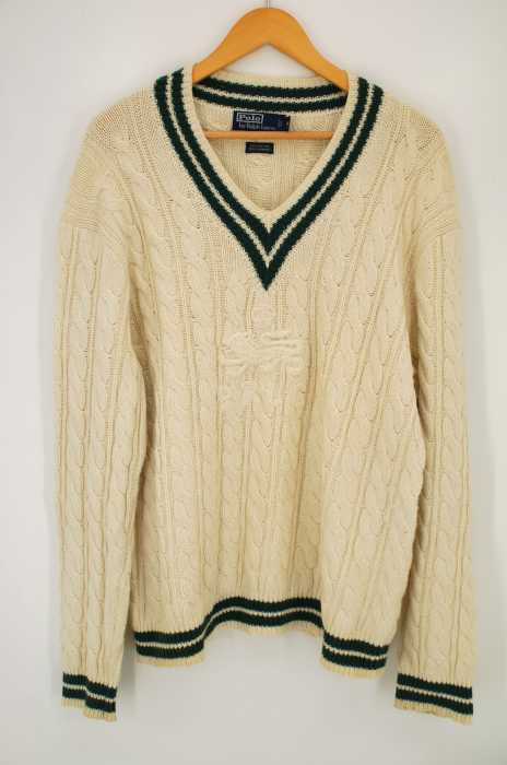 POLO by Ralph laurenのカシミヤ混ケーブルチルデンニットXL